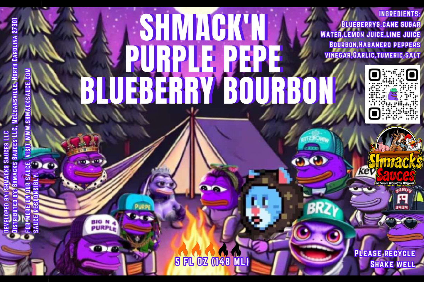 Shmack'N Purple Pepe Blueberry Bourbon